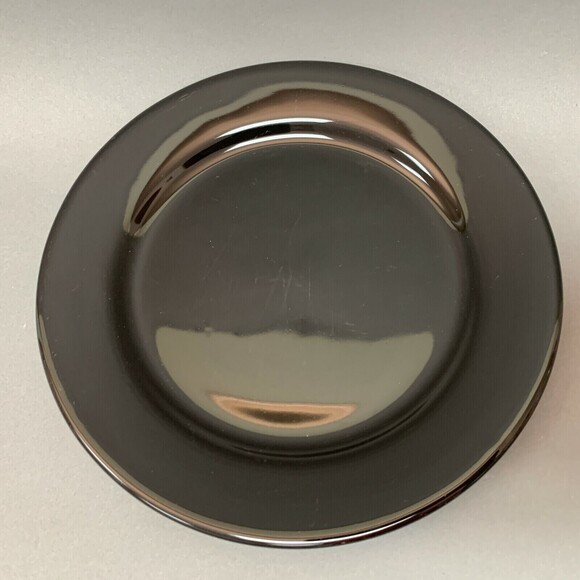 Waechtersbach Germany Black Salad Plates 8 1/2" Lot of 2 - Picture 3 of 5